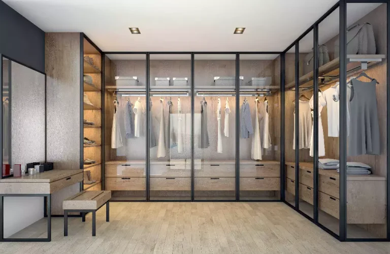 vestidor en U